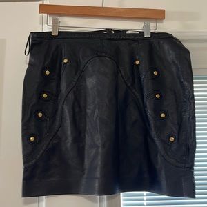 BRAND NAME: LEIFSDOTTIR LEATHER SKIRT CONDITION: NEW